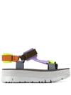 Camper Oruga Up Sandals In Grey