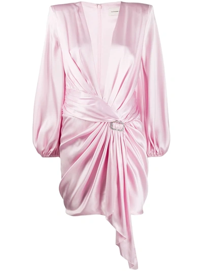 Alexandre Vauthier Dress In Rose-pink Silk