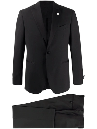 Lardini Single-breasted Classic Suit In Black
