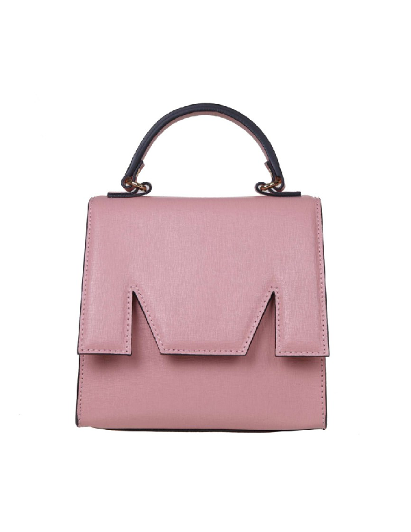 pink leather bum bag