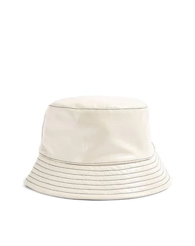 Topshop Hat In Ivory
