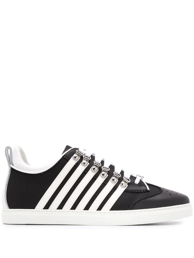 Dsquared2 251 Low Top Sneakers In Black
