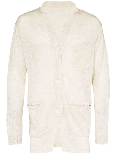 Yohji Yamamoto Wendbarer Cardigan In Neutrals