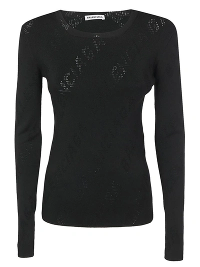 Balenciaga Pullover In Black