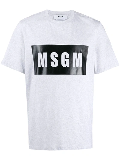 Msgm Chest Logo Sweatshirt In White/black