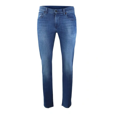 7 For All Mankind Kayden Luxe Performance Mid Blue Jeans