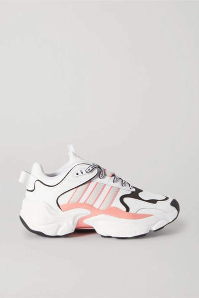 Adidas Originals Magmur Runner Leather Sneakers In White