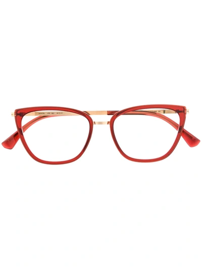 Mykita Aili Cat-eye Frame Sunglasses In Red