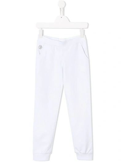 Philipp Plein Logo Track Trousers In White