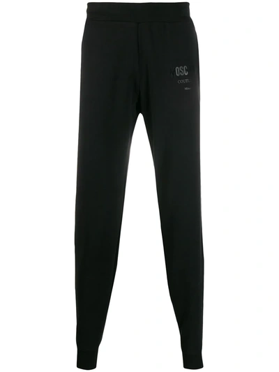 Moschino Slim-fit Track Trousers In Black