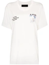 Amiri Rainbow Dove Oversized T-shirt In White