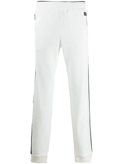 Z Zegna Side-stripe Track Trousers In White