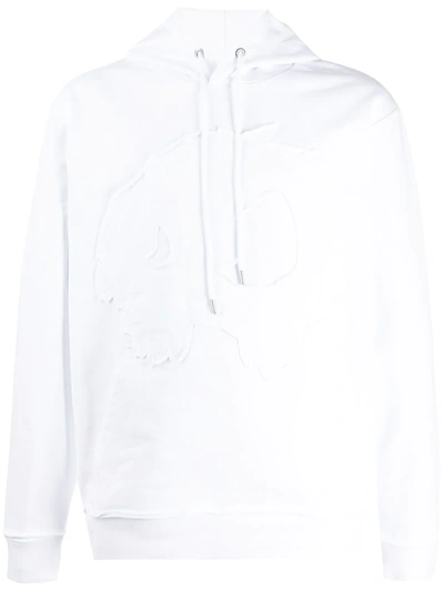 Mcq By Alexander Mcqueen Embroidered Monster Hoodie In White