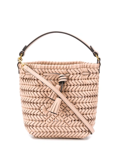 Anya Hindmarch The Neeson Tiny Bucket Bag In Neutrals