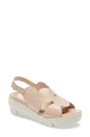 Wonders Platform Sandal In Palo Patent Leather