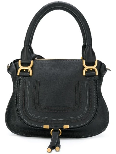 Chloé Marcie Tote Bag In Black