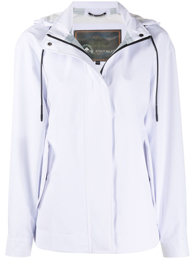 Moose Knuckles Canter Nylon Windbreaker-jacket In White