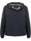 Herno Bonded-seam Hooded Jacket In Blue