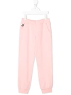 Philipp Plein Junior Kids' Logo Track Trousers In Pink