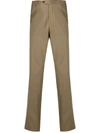 Corneliani Slim Fit Chinos In Neutrals