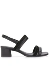 Camper Meda Leather Sandals In Black