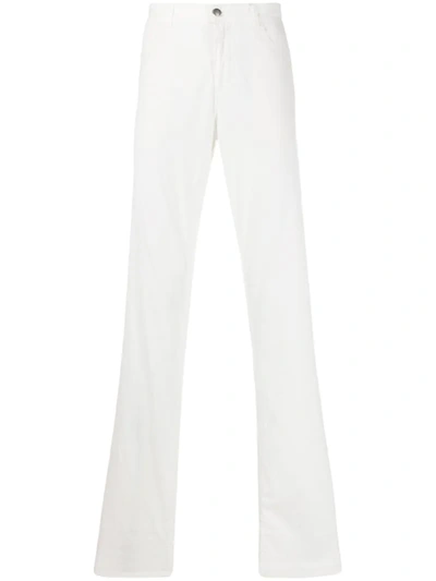 Canali Slim Fit Chinos In White