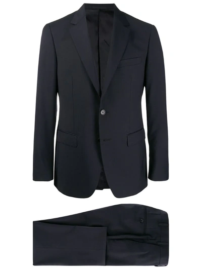 Lanvin Notched-lapel Slim-fit Suit In Blue