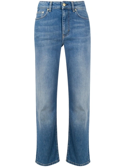 Filippa K Stella High-rise Cropped Jeans In Mid Blue