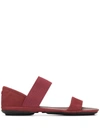Camper Right Nina Elasticated Sandals In Red