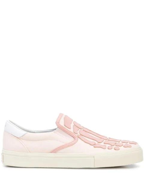 Amiri Skeleton Slip-on Sneakers In Pink | ModeSens
