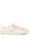 Amiri Skeleton Slip-on Sneakers In Pink