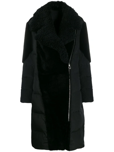 Liska Oversized Padded Coat In Black