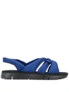 Camper Oruga Padded Sandals In Blue