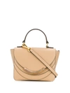 Wandler Embellished Flap Detail Tote In Neutrals