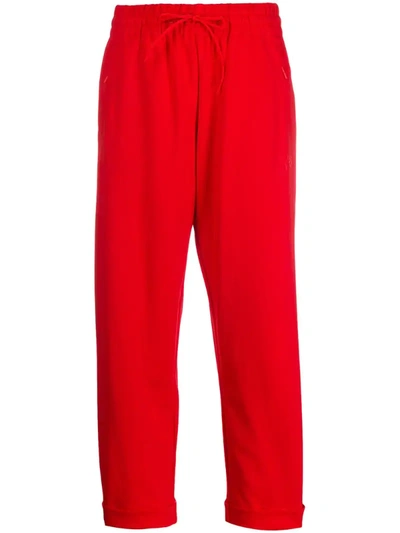Y-3 Classic Turn Up Trousers In Red