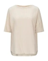 Aspesi Blouse In White Silk In Beige