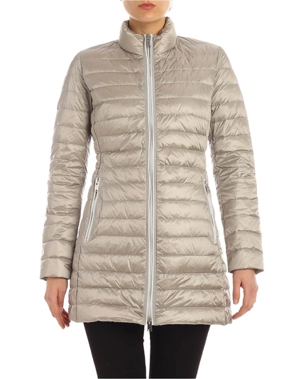 Add Quilted Down Jacket In Grey