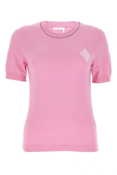 Chloé Knitwear Crewneck Women Rose In Pink