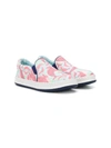Camper Kids' Wale-print Slip-on Sneakers In Blue