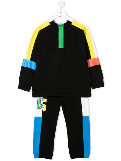 Stella Mccartney Teen Printed Tracksuit Set In Black