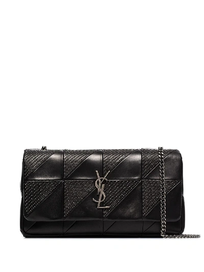 Saint Laurent Jamie Studded Baguette Bag In Black