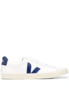 Veja Esplar Low-top Sneakers In White/ Cobalt