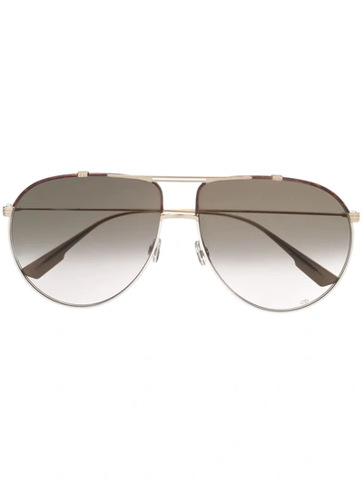 Dior Monsieur1 Aviator-frame Sunglasses In Gold