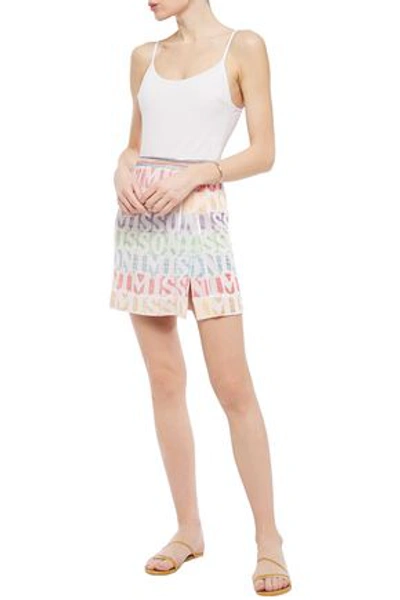 Missoni Mare Jacquard-knit Mini Skirt In White