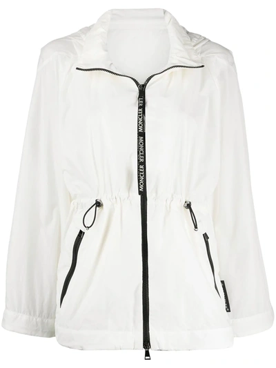 Moncler Wind-resistant Drawcord Jacket In 033 White