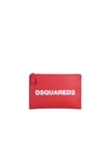 Dsquared2 Clutch Bag In Red