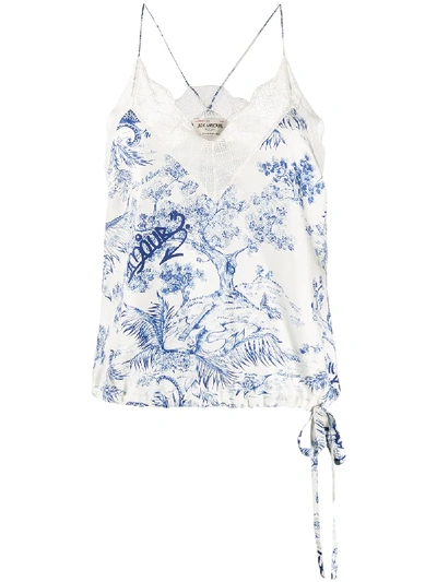 Zadig & Voltaire Fashion Show Chris Cami Top In White