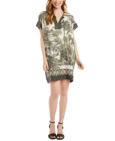 Karen Kane Safari-print Tunic Dress