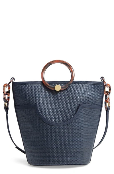Ted Baker Amayi Woven Tote Bag In Navy