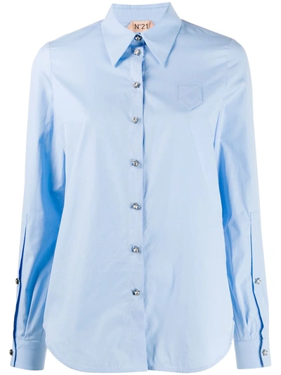 N°21 Star Buttons Shirt In Blue